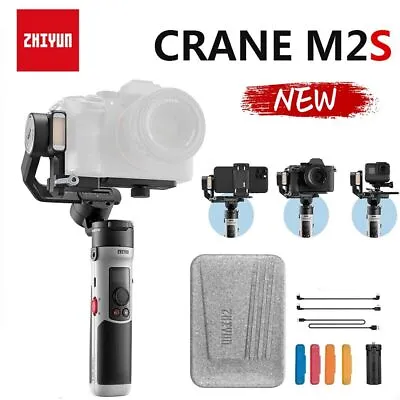 Zhiyun Crane M2S 3-Axis Gimbal For Smartphone Mirrorless DSLR Action Camera • $409.19
