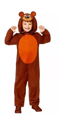 Childs Bear Fancy Dress Animal Costume Zoo World Book Day Girls Boys Age 3-4 • £11.99