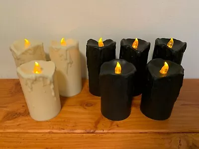 Battery Operated Flickering Pillar Candle Sets • $19.99