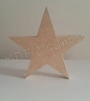 £1.80 • Buy Wooden Craft Shape. Mdf Pointed Star. 18mm Free Standing. 6mm Hanging