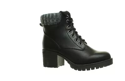 MIA Womens Brayden Black Fashion Boots Size 6 (1418311) • $19.99
