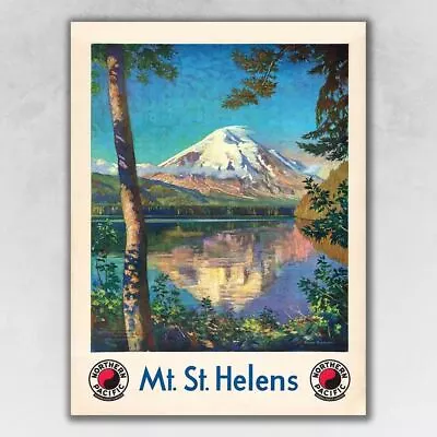 Durable 11  X 14  Mt. St. Helens C1920s Vintage Travel Poster Wall Art • $39.99