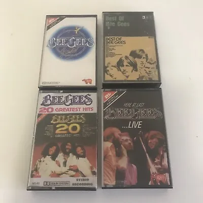 THE BEE GEES HERE AT LAST LIVE VOLUME 1 & Greatest Hits & Best Of - As Pictured • $30