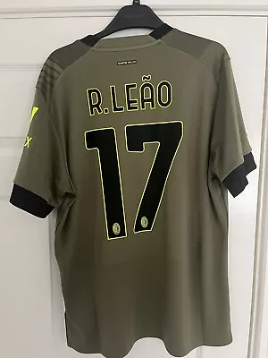 Leao #17 AC Milan Large  2022/23 3rd Football Shirt Jersey Puma BNWT • £70