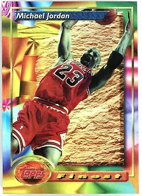 Michael Jordan 1993-94 Topps Finest Slam Dunk Non-Refractor#1!Bulls G GOAT HOF • $429.99