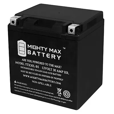 Mighty Max YTX30L-BS Battery Replacement For Polaris Sportsman 700 4X4 02-06 • $79.99