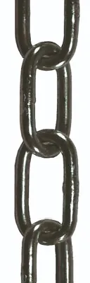 £5.76 • Buy Black Japanned Steel Welded Chain Per Mtr