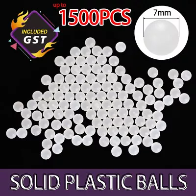 500-1500pcs 7mm Diameter PP Solid Plastic Balls Roller Bearing Transmission • $24.14