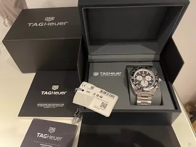 TAG Heuer Formula 1 Men's Black/White Chronograph 43mm Watch - CAZ101E.BA0842 • £895