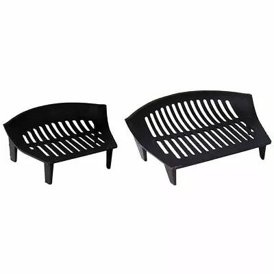 Cast Iron Fire Grate Black Open Log Coal Fireside Fireplace New By Home Discount • £18.99