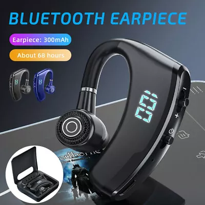 £11.99 • Buy Wireless Bluetooth 5.2 Earpiece Car Driving Trucker Headset Earbuds Headphones