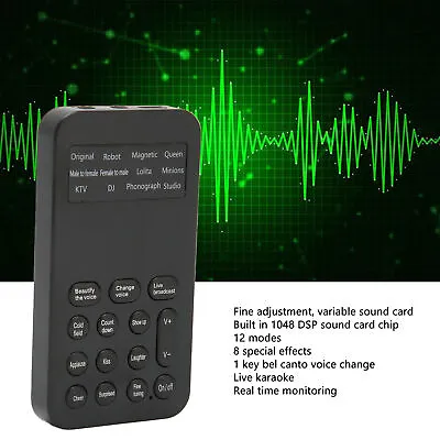 Voice Changer Handheld Mini Voice Changer Device 8 Sound Effects Machine For NGF • $15.28