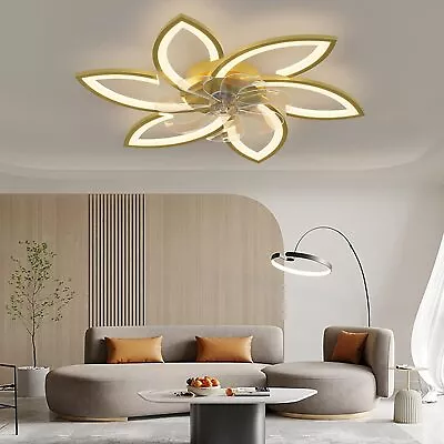 30.4  Low Profile Ceiling FanDimmable Led Ceiling LightWith Remote Control • $74.78