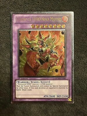 GENF-EN093 Elemental HERO Nova Master LP Ultimate Rare Yugioh 1st • £29.99