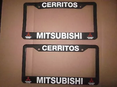 Pair Of 2X Cerritos Mitsubishi Dealer License Plate Frame Plastic • $39