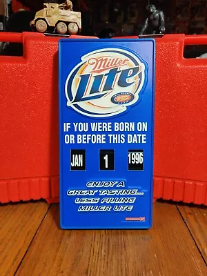 NEW Miller Lite“If You Were Born Before This Date” 1981-1996 Manual Sign Vintage • $36.99