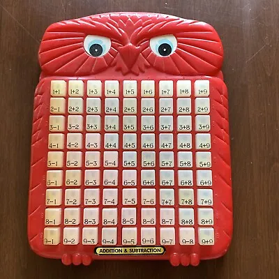 Magic Math Keyboard Rand  Toy Addition Subtraction Owl Press & See Educational • $24.50