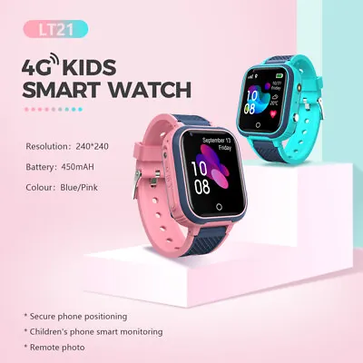 $58.13 • Buy 4G Kids Tracker Smart Watch Phone GSM SIM Alarm Camera SOS Call Boys Girls NEW