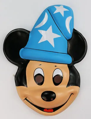 Vintage Walt Disney Mickey Mouse Fantasia Halloween Mask Ears Ben Cooper Costume • $14.99