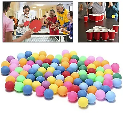 10/25/50PCS Colored Pong Balls 40mm Sport Entertainment Table Tennis Balls Ball • $10.99