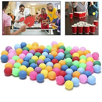 $10.28 • Buy 10PCS 25PCS 50Pcs Pack Colored Pong Balls 40mm Entertainment Table Tennis Balls