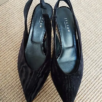 £40 • Buy Jigsaw Black Slingback Shoes Size 6 (39) RRP £140 New In Box