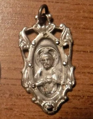 Beautiful Vintage Catholic Sterling Silver Scapular Medal #22 • $39.04