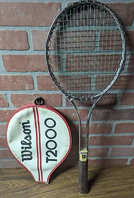 Wilson T2000 Vintage Tennis Racket Made In USA Nice Condition With Cover • $19.99