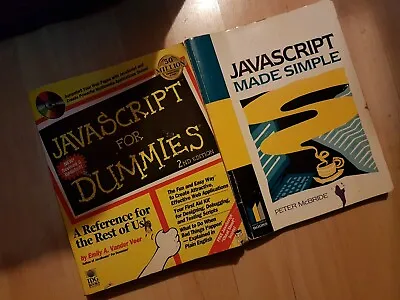 JAVASCRIPT For Dummies Computer Multimedia Web Application Complete Hand Book X2 • £11