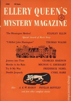 Ellery Queen's Mystery Magazine Vol. 27 #6B VG 1956 Stock Image Low Grade • $3