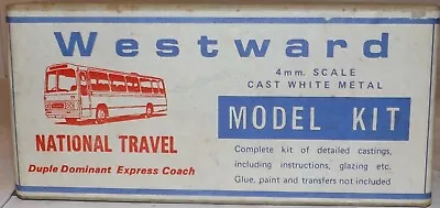 Westward National Travel Duple Dominant Express Coach White Metal Kit • £0.99