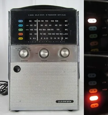 $98.99 • Buy Vintage Radio LLOYD'S 9N57B-37A Transistor Portable MULTI-BAND 1970s JAPAN Works