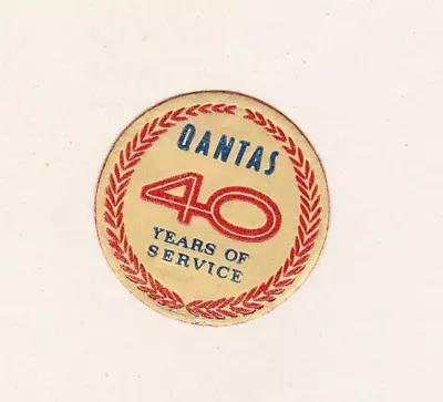 QANTAS Australia Airline 40th Anniversary Poster Stamp Label • $4