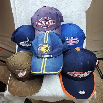 Lot 6 Vintage Sports Specialties Hats Caps NFL NBA NHL Snapback Strapback Y2K  • $81.95