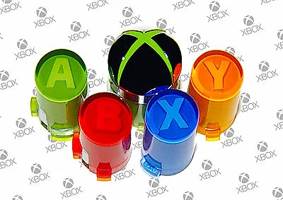 $5.99 • Buy Genuine OEM Microsoft XBox360 Controller Replacement Parts ABXY & Guide Buttons 