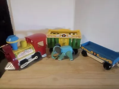 Vintage 1973 FISHER-PRICE Little People CIRCUS TRAIN With Elephant  • $15.99