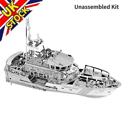 1:100 Scale Lifeboat Model 3D Metal Unassembled Kit DIY Display Souvenir Toy M • £21.58