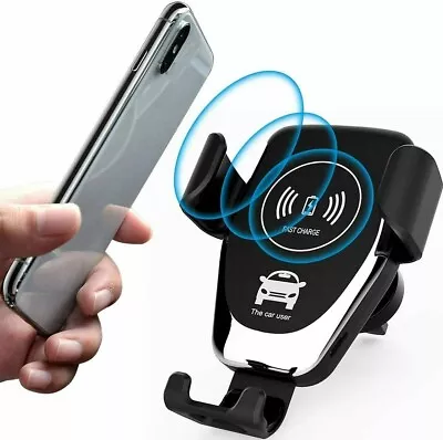 Wireless Car Charger Mount Auto Clamping Fast Charging Mount 10W Qi • $9.52