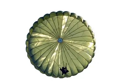 Military Main Parachute T-10 35' Cutted Lines Canopy Surplus -BRAZILIAN ARMY • $320