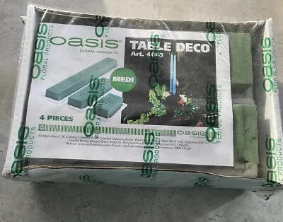 Oasis Table Deco Floral Foam 4043 MEDI With Trays X 4 In Box • £6
