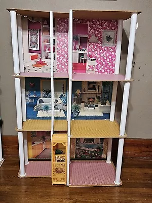 VINTAGE 1977 BARBIE TOWNHOUSE WITH ELEVATOR 3 1/2' HIGh No Furniture #2 • $150