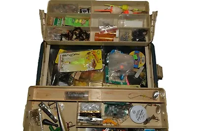Vintage Plano 8300 Tackle Box LOADED FULL Of New/Used Gear • $90