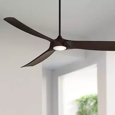 70  Koa Wind Black-Walnut LED DC Damp Rated Ceiling Fan With Remote • $399.99