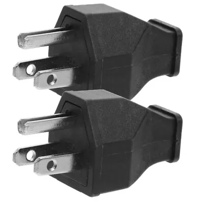 2pcs 125V Male Plug End Replacement 3 Prong Electric Blade Extension Cord Plug • $7.88