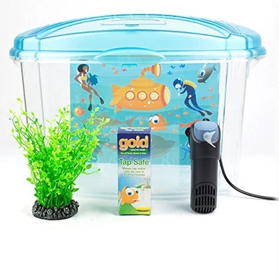 £61.99 • Buy Small Fish Tank Aquarium Complete Kids Set Up Starter Kit For Goldfish
