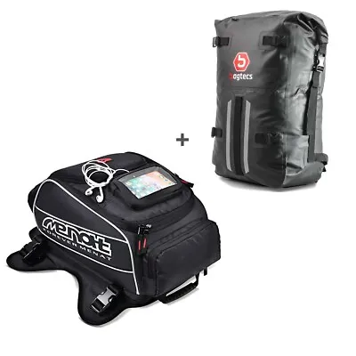 Set Tank Bag + Backpack For Kawasaki Z 1000 / SX ST7 • £126.01