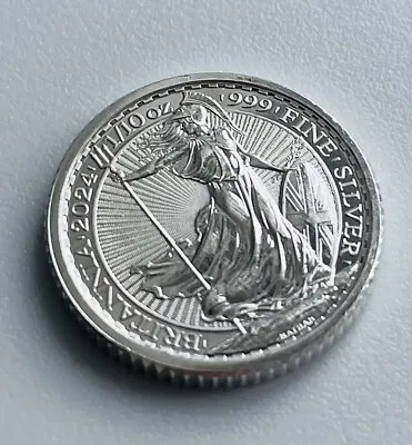 1/10 Oz Silver Britannia 2024 - 999 Fine Silver • £11.99