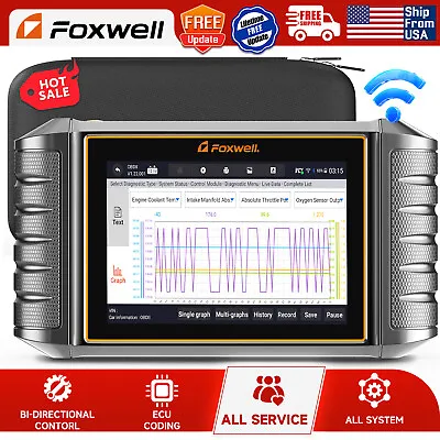 FOXWELL NT710 For Benz Bidirectional Car OBD2 Scanner Diagnostic Tool ECU Coding • $249
