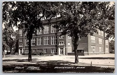 Montevideo Minnesota~Public School Building~1948 RPPC • $15