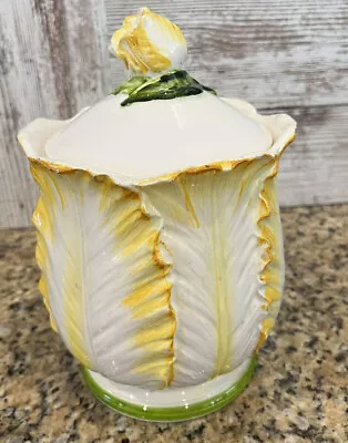 Vintage Lefton Cabbage Canister With Lid Made In Japan • $21.25